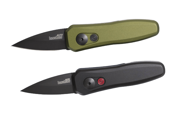 Kershaw Automatic Launch 4 OD Green Aluminum Black DLC CPM 154 - Knives.mx