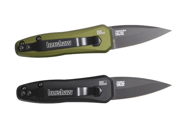 Kershaw Automatic Launch 4 OD Green Aluminum Black DLC CPM 154 - Knives.mx