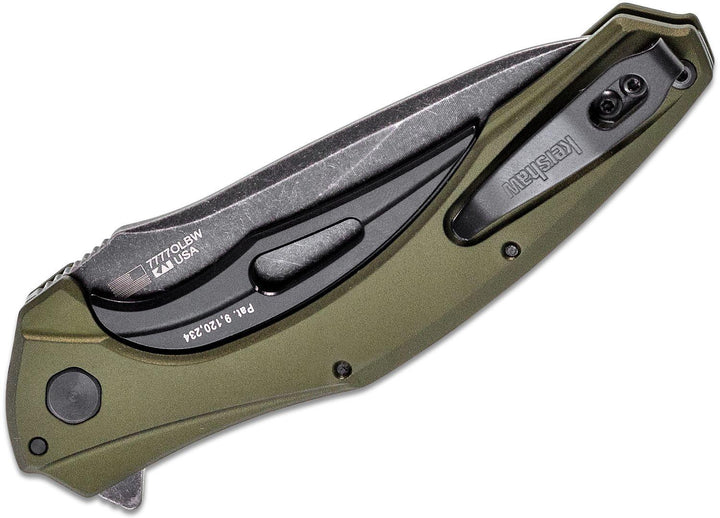 Kershaw Bareknuckle Sub-Frame Lock OD Green BW 14C28N - Knives.mx