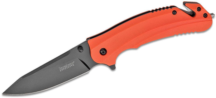 Kershaw Barricade Linerlock A/O Orange GRN Black 8Cr13MoV - Knives.mx