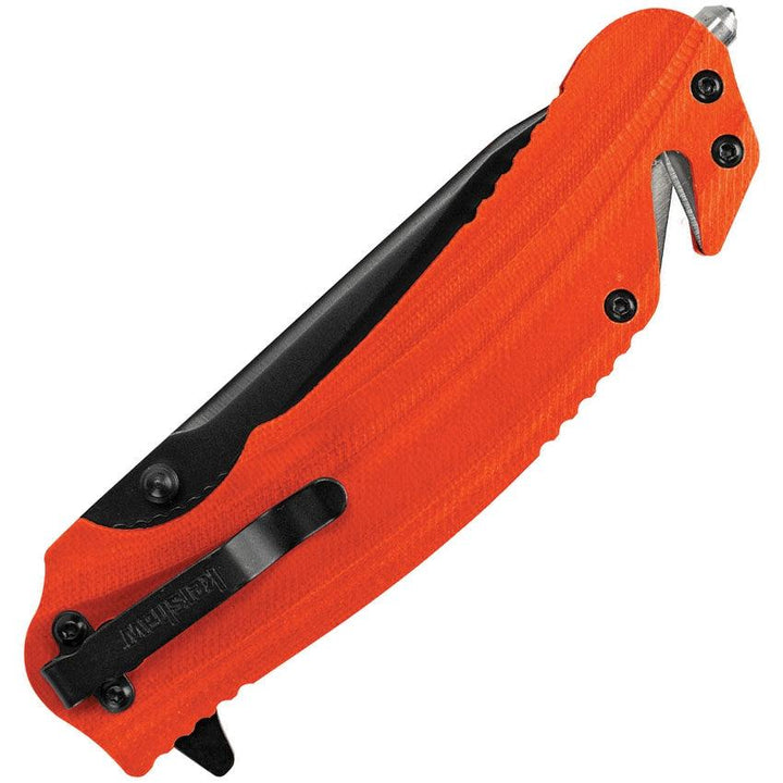 Kershaw Barricade Linerlock A/O Orange GRN Black 8Cr13MoV - Knives.mx