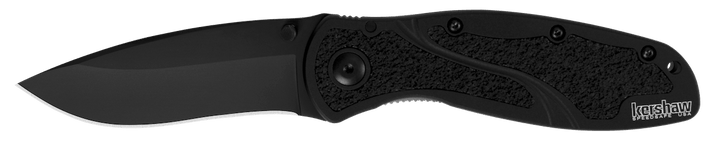 Kershaw Blur Linerlock A/O Black DLC Plain Coated Sandvik 14C28N - Knives.mx