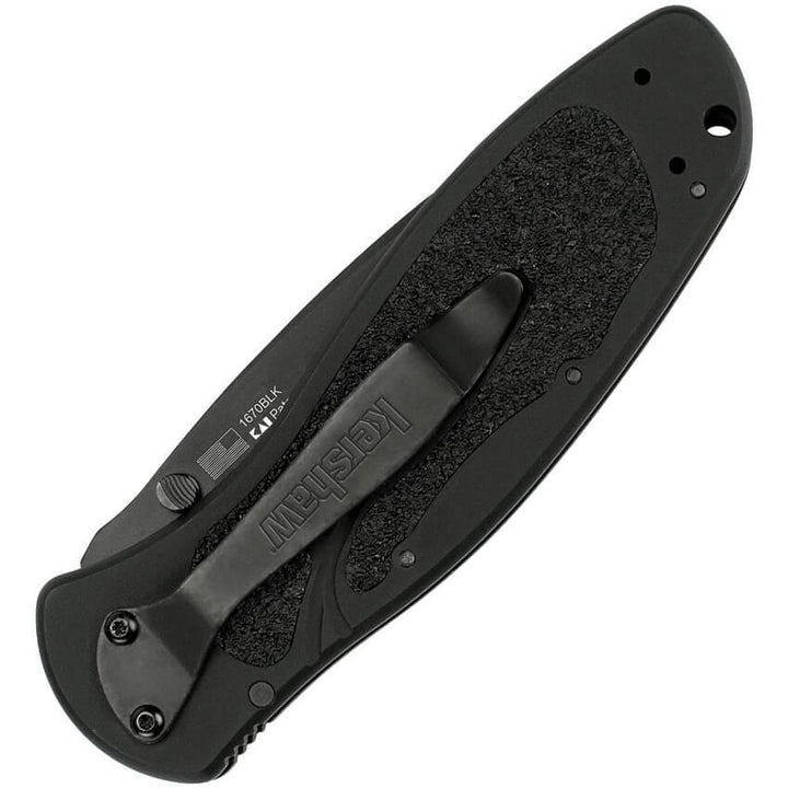Kershaw Blur Linerlock A/O Black DLC Plain Coated Sandvik 14C28N - Knives.mx