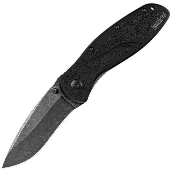 Kershaw Blur Linerlock A/O BlackWash Plain Sandvik 14C28N - Knives.mx