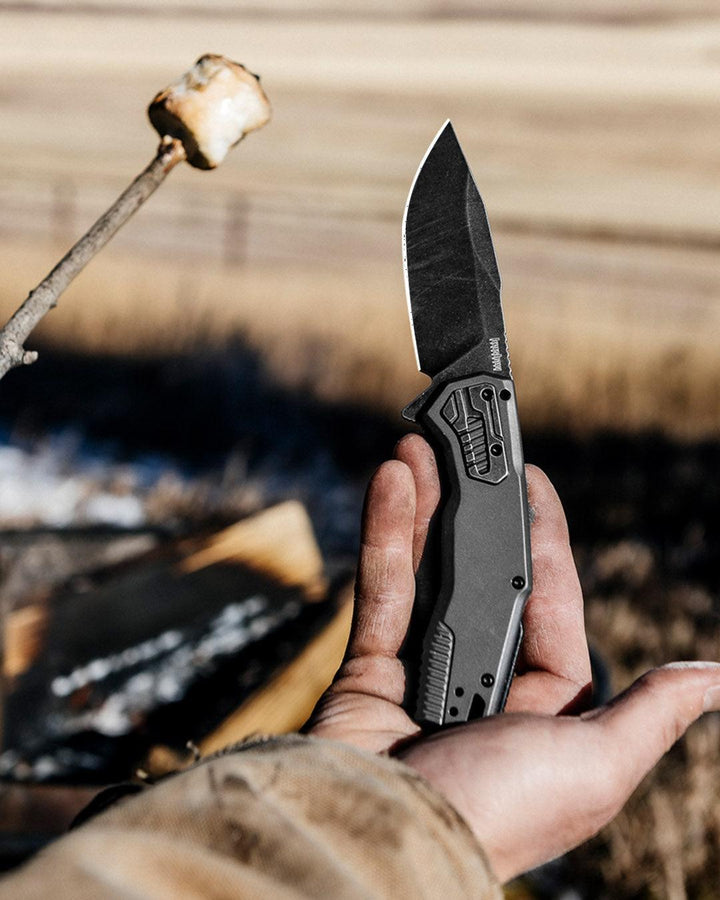 Kershaw Cannonball Framelock A/O BlackWash finish D2 - Knives.mx