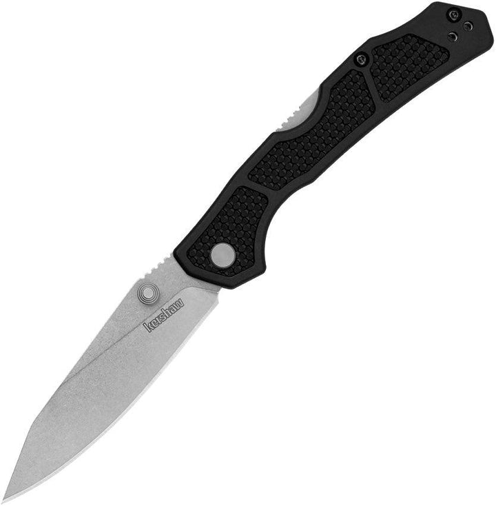 Kershaw Cargo Lockback Black GFN Stonewash D2 - Knives.mx