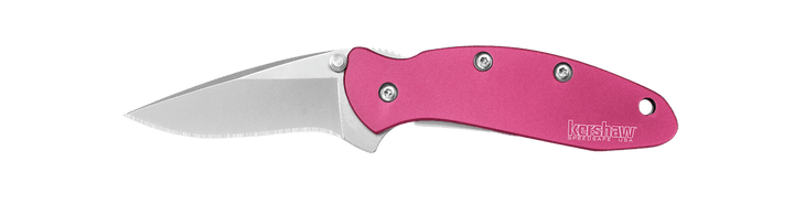 Kershaw Chive Framelock A/O Pink Aluminum Bead Blasted 420HC - Knives.mx