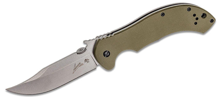 Kershaw CQC-10K Framelock OD green G10 8Cr14MoV - Knives.mx