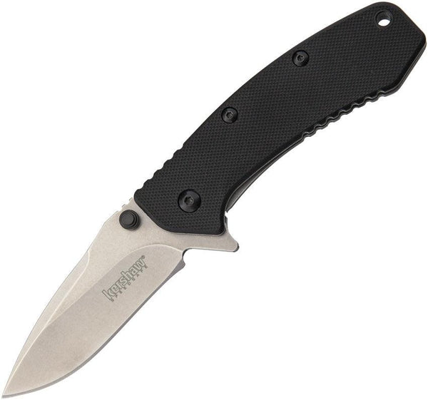 Kershaw Cryo Hinderer Framelock A/O Black G10 SW 8Cr13MoV - Knives.mx