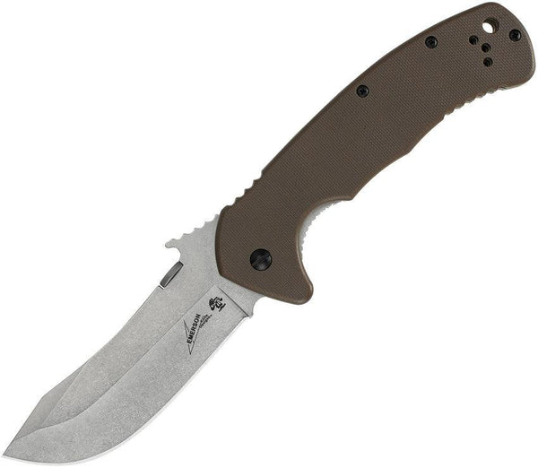 Kershaw Emerson CQC-11K Framelock Brown G10 8Cr14MoV - Knives.mx