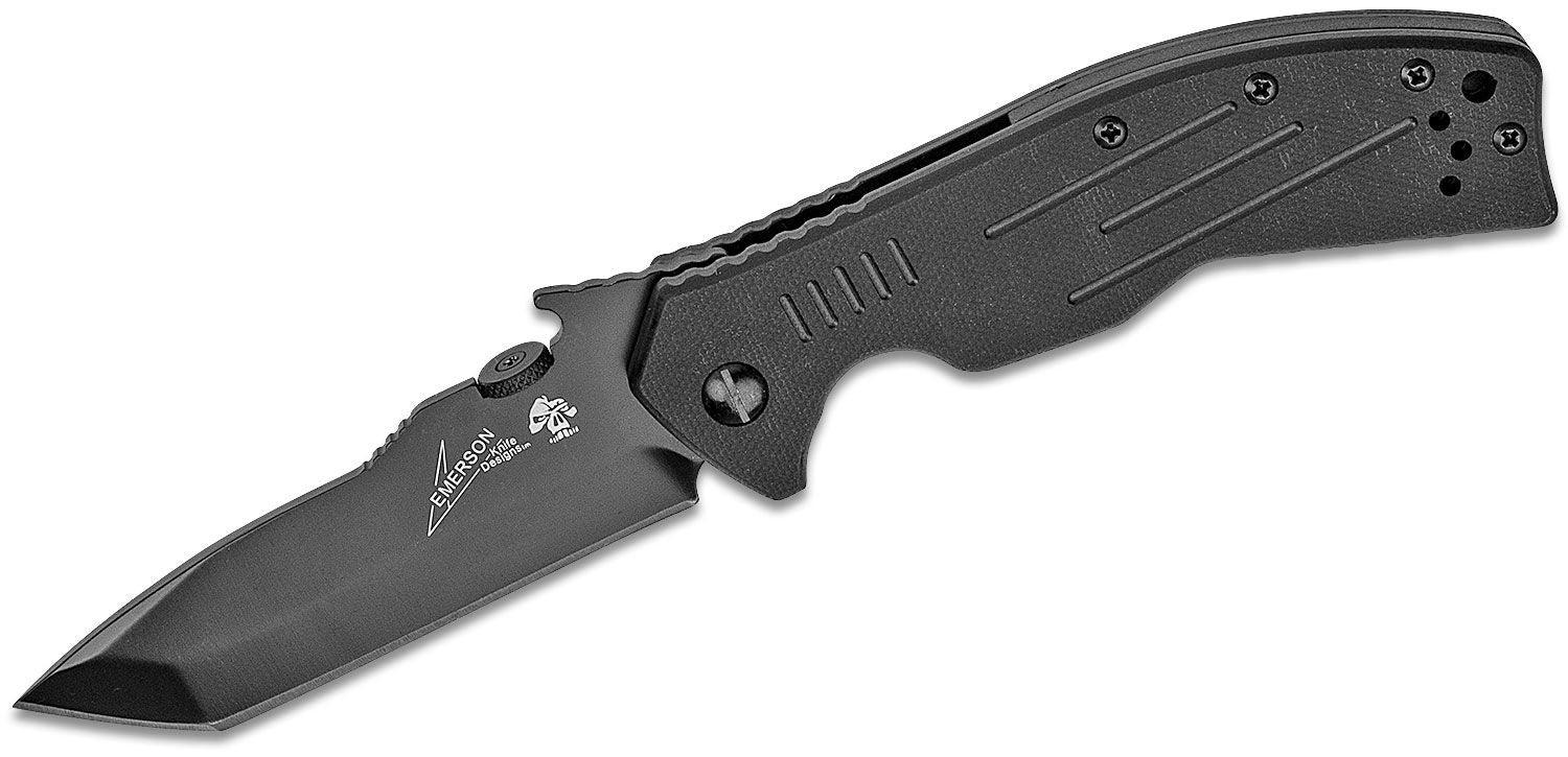 Kershaw Emerson CQC-8K Linerlock Black G10 Tanto 8Cr14MoV - Knives.mx
