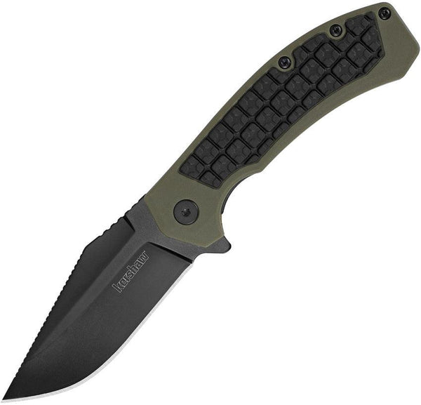 Kershaw Faultline Linerlock Green GRN Black Oxide 8Cr13MoV - Knives.mx