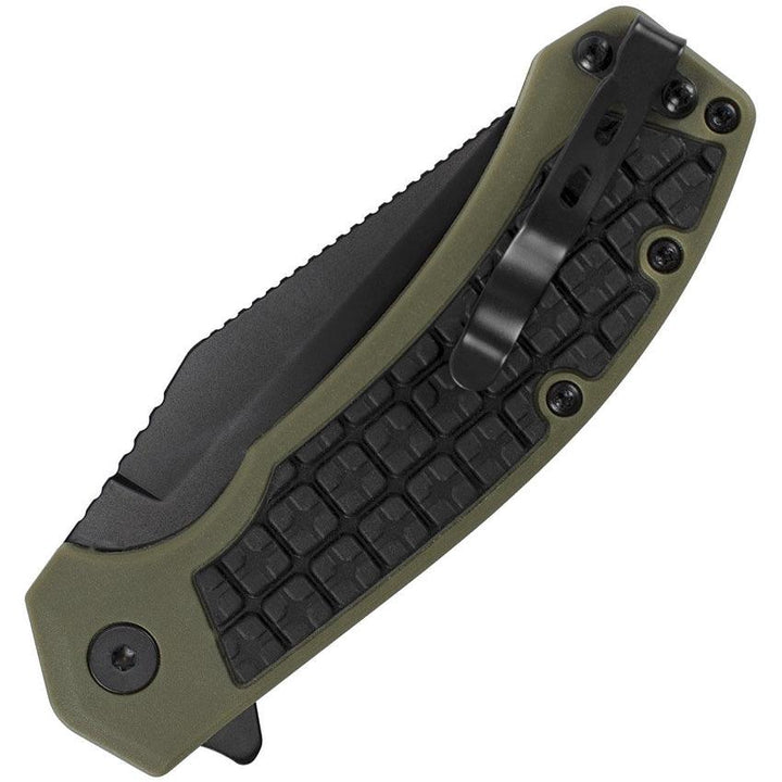 Kershaw Faultline Linerlock Green GRN Black Oxide 8Cr13MoV - Knives.mx