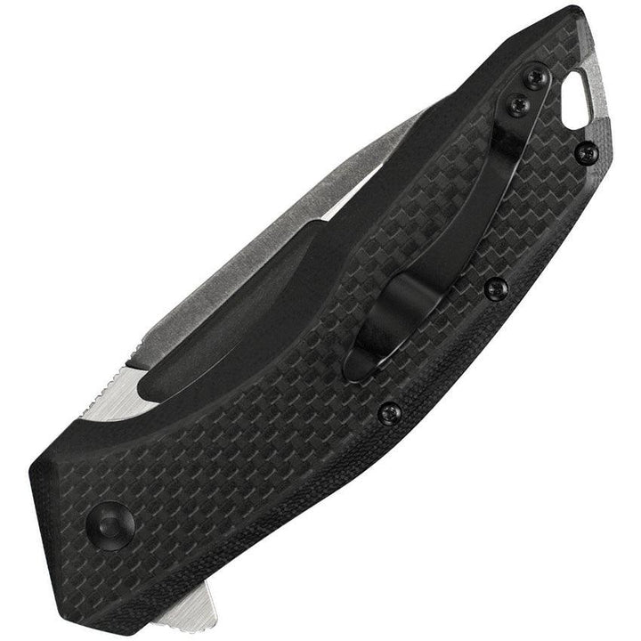 Kershaw Flourish Linerlock A/O Black G10 w CF SW 8Cr13MoV - Knives.mx