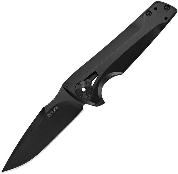 Kershaw Flythrough Framelock Black Oxide KVT Ball Bearing - Knives.mx