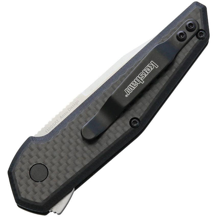 Kershaw Fraxion Linerlock Black G10 w CF Satin - Knives.mx