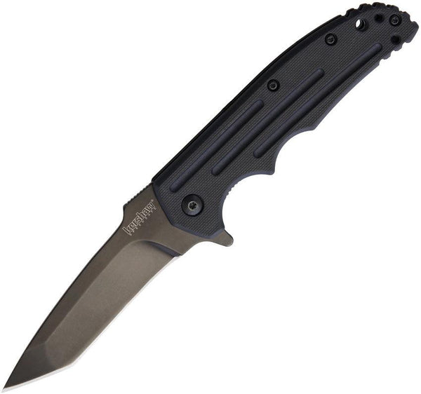 Kershaw Groove Linerlock A/O GFN Black Oxide 8Cr13MoV - Knives.mx