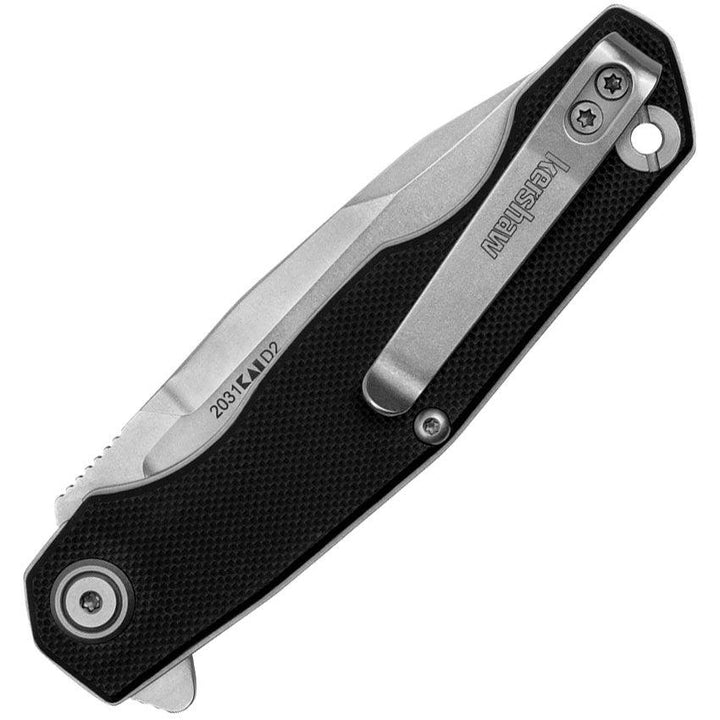 Kershaw Inception KVT Black G10 Stonewashed Clip Point D2 - Knives.mx