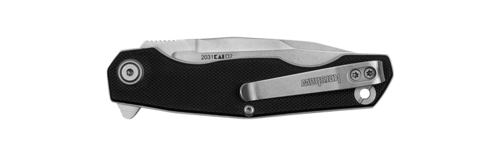 Kershaw Inception KVT Black G10 Stonewashed Clip Point D2 - Knives.mx