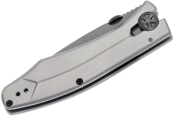 Kershaw Innuendo Framelock Gray Stainless Black TiNi Coated 8Cr13MoV - Knives.mx