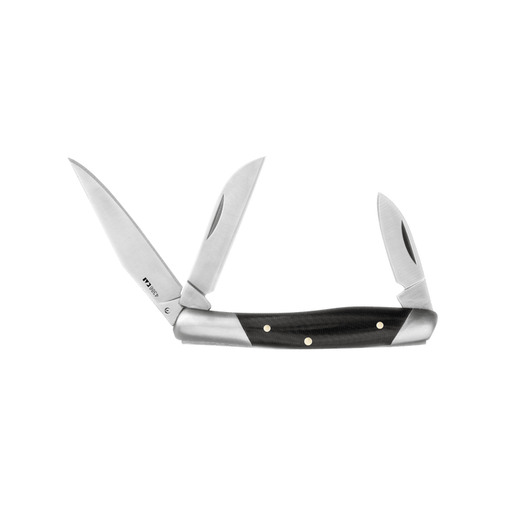 Kershaw Iredale Polished Micarta Steel Bolsters w brass liners Satin 7Cr17MoV - Knives.mx