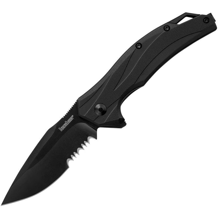 Kershaw Lateral Linerlock A/O Black GFN Black Oxide Coating 8Cr13MoV - Knives.mx