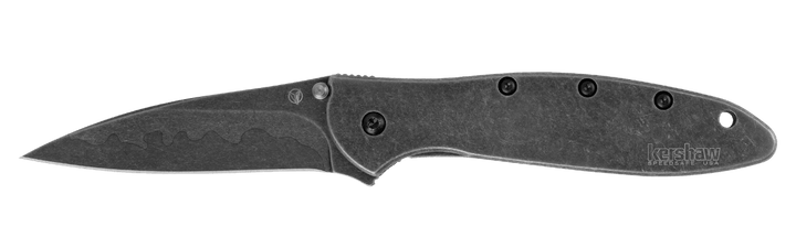 Kershaw Leek Framelock A/O Black Oxide BlackWash Sandvik 14C28N - Knives.mx