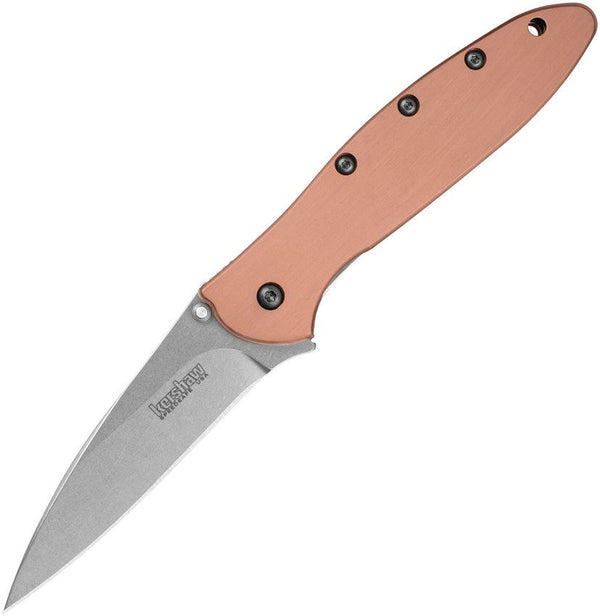 Kershaw Leek Linerlock A/O Copper Stonewash CPM-154 - Knives.mx