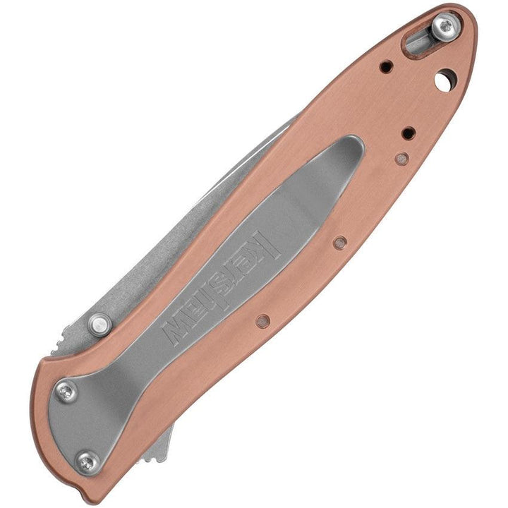 Kershaw Leek Linerlock A/O Copper Stonewash CPM-154 - Knives.mx