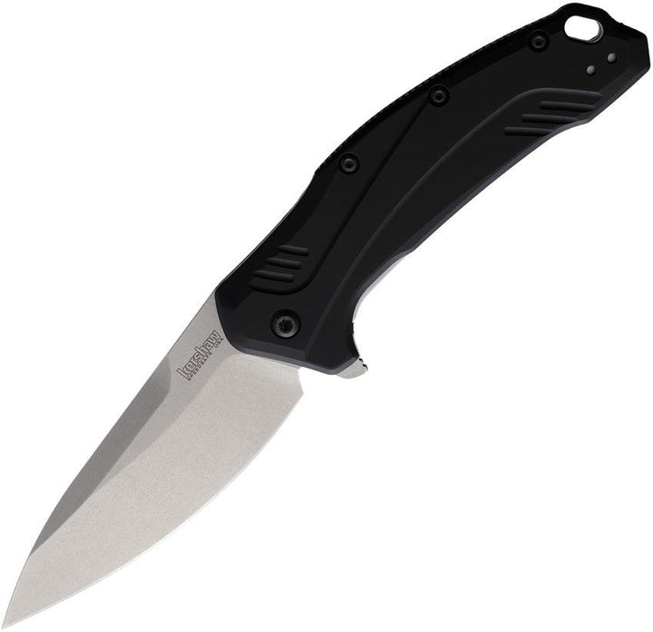 Kershaw Link Linerlock A/O Black Aluminum Stonewash CPM-20CV - Knives.mx