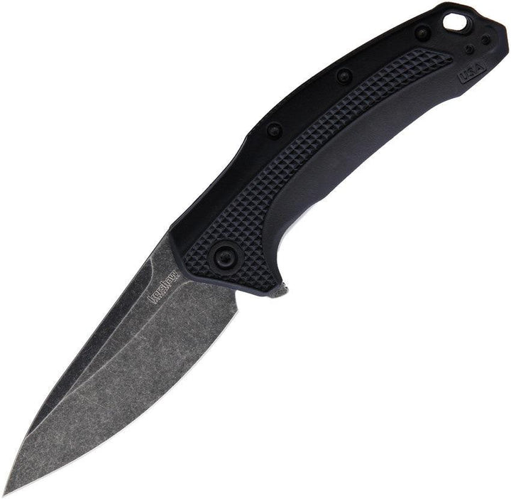 Kershaw Link Linerlock A/O Black GFN BlackWash 420HC - Knives.mx