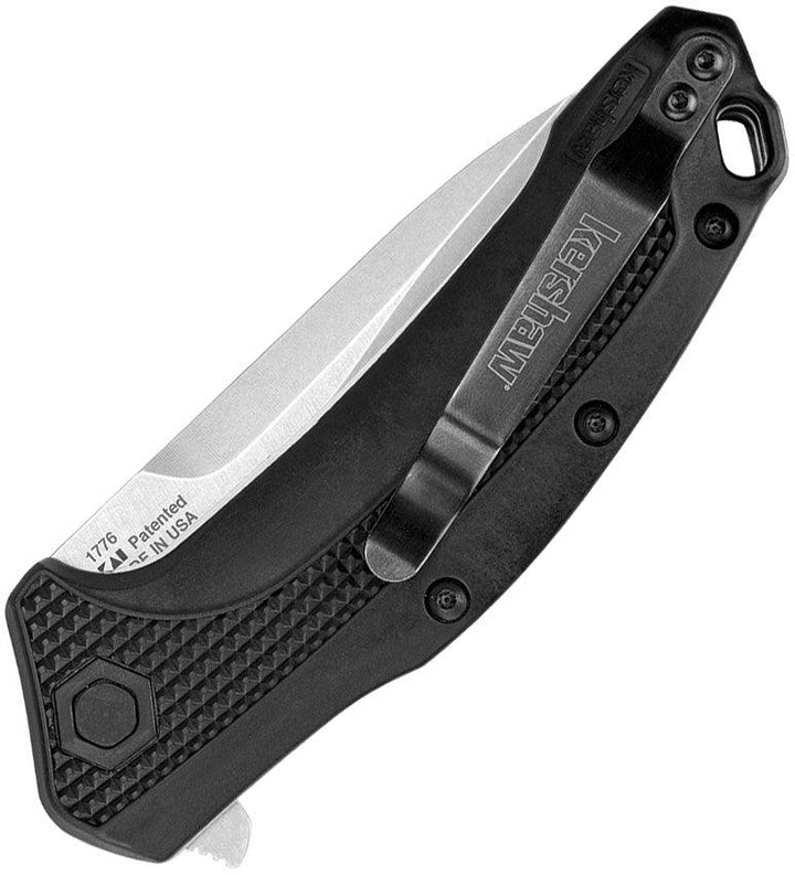 Kershaw Link Linerlock A/O Black GRN Stonewash 420HC - Knives.mx