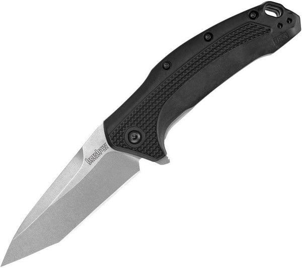 Kershaw Link Linerlock A/O Black Tanto 420HC - Knives.mx