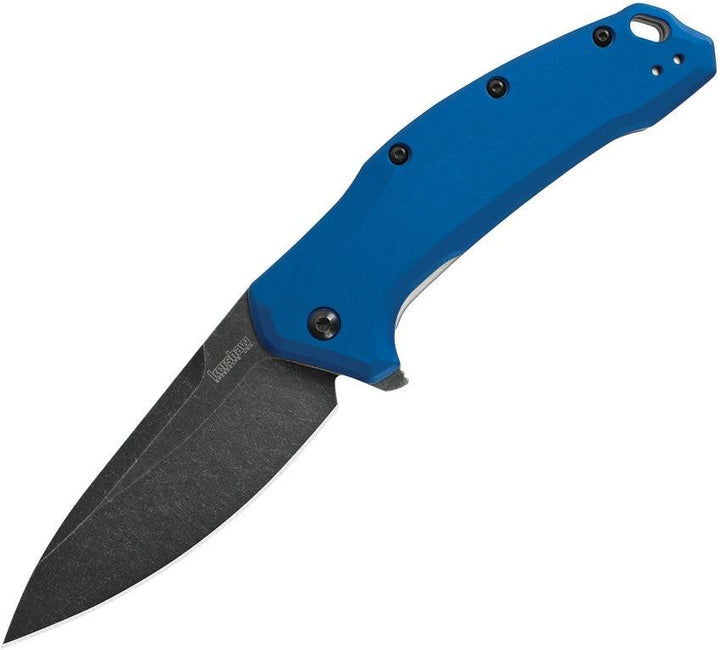 Kershaw Link Linerlock A/O Blue Aluminum BW 420HC - Knives.mx