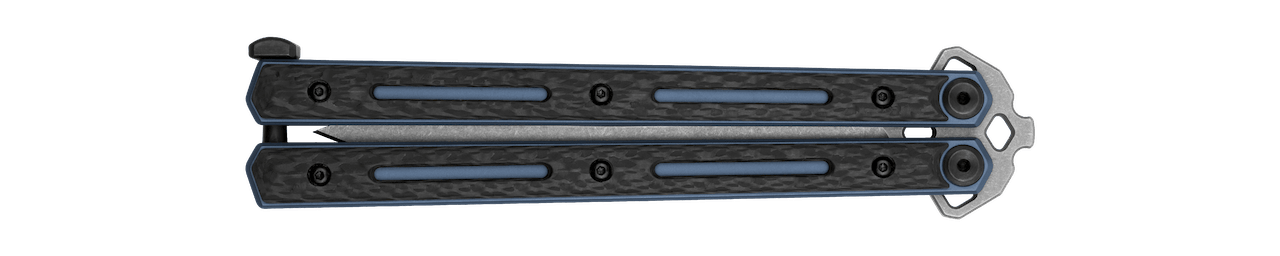 Kershaw Lucha Blue Anodized Titanium w Carbon Fiber Handles CPM 20CV - Knives.mx