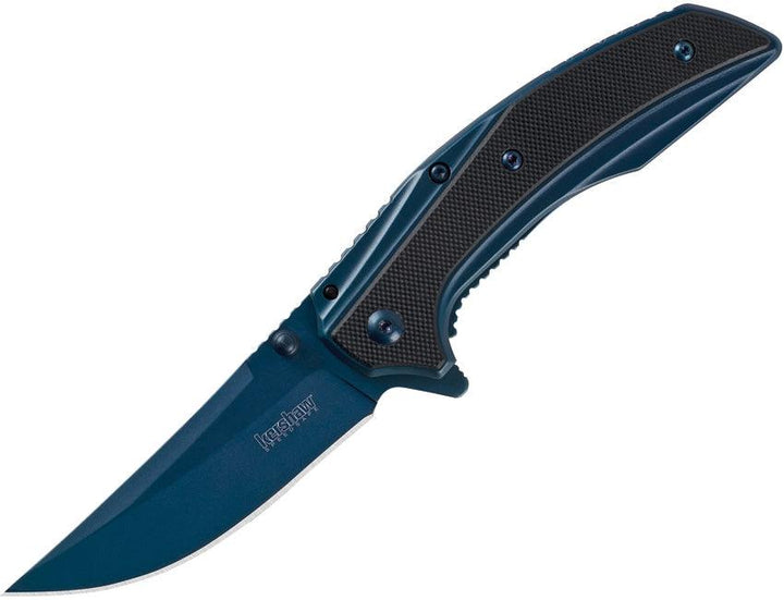 Kershaw Outright Framelock A/O Blue PVD Coated 8Cr13MoV - Knives.mx