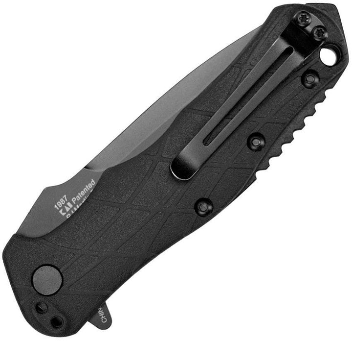 Kershaw RJ Tactical Linerlock A/O Black GRN 8Cr13MoV - Knives.mx