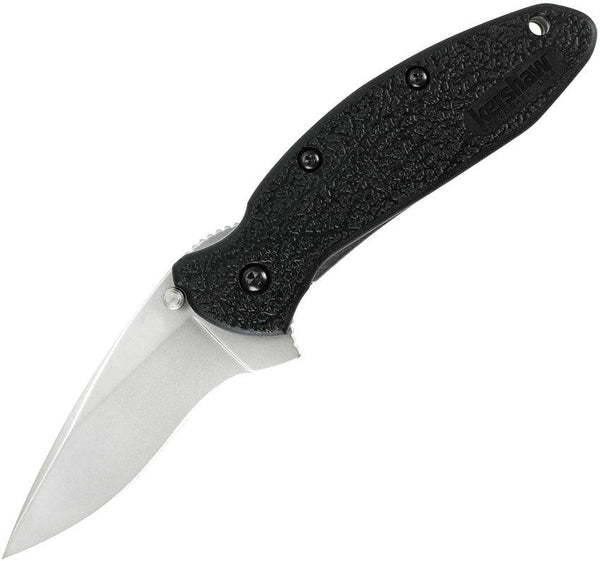 Kershaw Scallion Linerlock A/O Black GRN Bead Blasted 420HC - Knives.mx