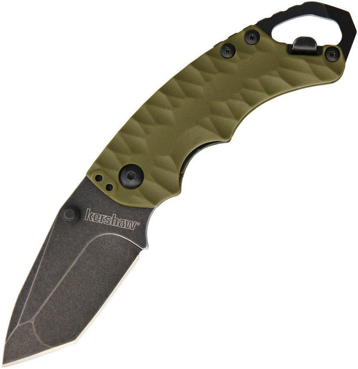 Kershaw Shuffle II Linerlock OD Green GFN BW Tanto 8Cr13MoV - Knives.mx