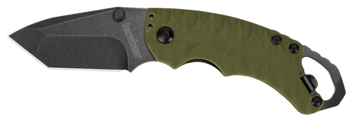 Kershaw Shuffle II Linerlock OD Green GFN BW Tanto 8Cr13MoV - Knives.mx