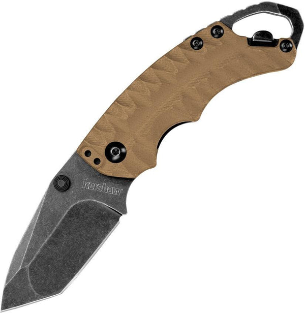 Kershaw Shuffle II Linerlock Tan GFN BW Tanto 8Cr13MoV - Knives.mx