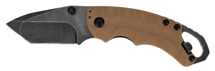 Kershaw Shuffle II Linerlock Tan GFN BW Tanto 8Cr13MoV - Knives.mx