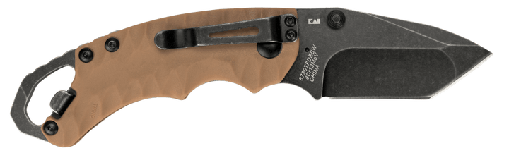 Kershaw Shuffle II Linerlock Tan GFN BW Tanto 8Cr13MoV - Knives.mx