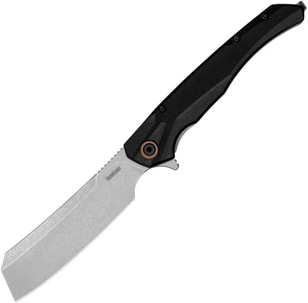 Kershaw Strata Cleaver Framelock Black G10 Stainless Back Cleaver Stonewash D2 - Knives.mx