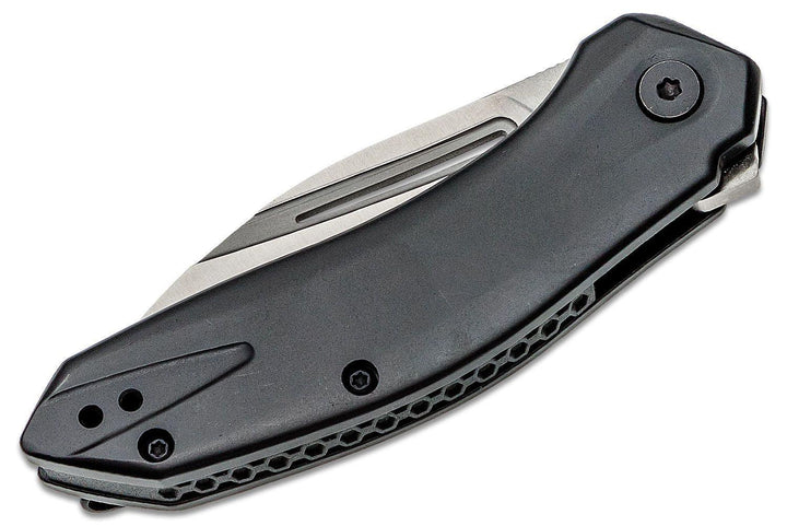 Kershaw Turismo Framelock Black Oxide Stainless Satin D2 - Knives.mx