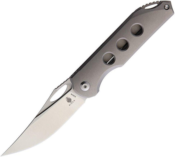 Kizer Cutlery Assassin Framelock Gray Titanium Satin S35VN - Knives.mx