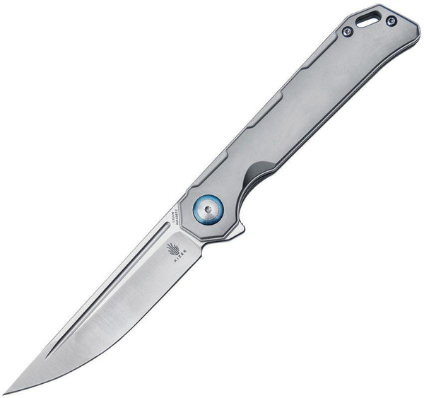 Kizer Cutlery Begleiter Framelock Gray Titanium Satin S35VN - Knives.mx