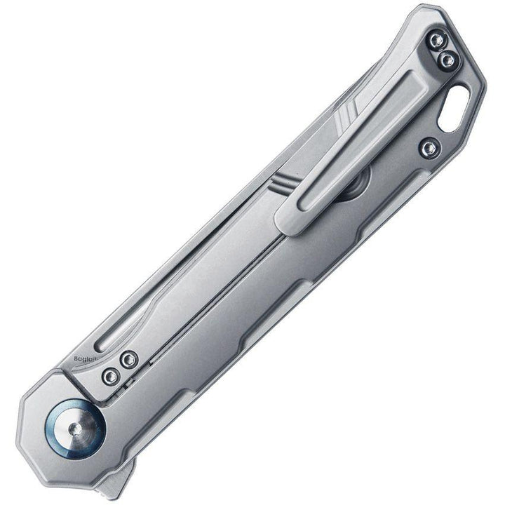 Kizer Cutlery Begleiter Framelock Gray Titanium Satin S35VN - Knives.mx