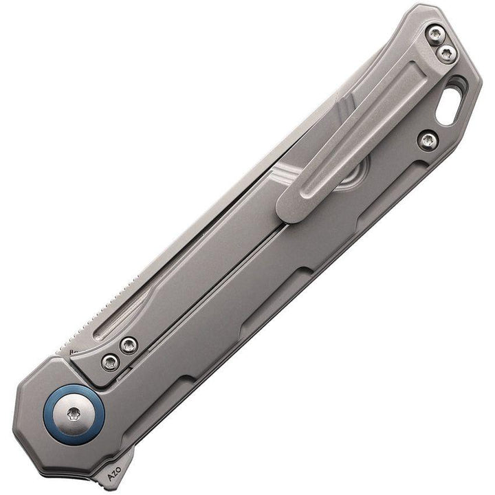 Kizer Cutlery Begleiter Framelock Gray Titanium Satin Tanto S35VN - Knives.mx