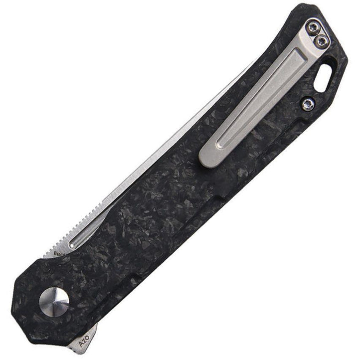 Kizer Cutlery Begleiter Framelock Marbled Carbon Fiber Satin S35VN - Knives.mx